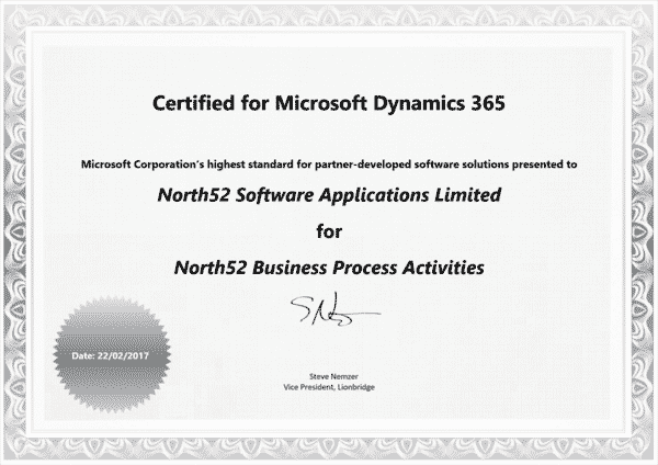 Certified for Microsoft Dynamics 365